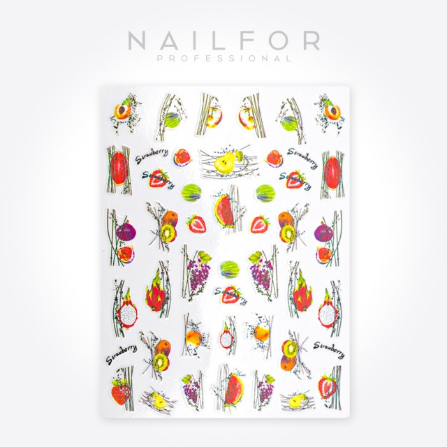 decorazione nail art ricostruzione unghie ADESIVI STICKERS ST629 fruits Nailfor 1,99 €