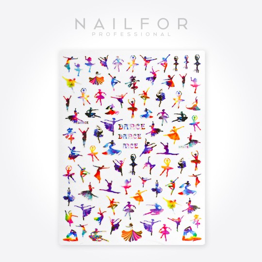 decorazione nail art ricostruzione unghie ADESIVI STICKERS ST632 ballerina Nailfor 1,99 €
