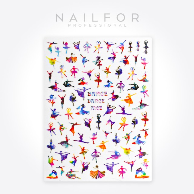 decorazione nail art ricostruzione unghie ADESIVI STICKERS ST632 ballerina Nailfor 1,99 €