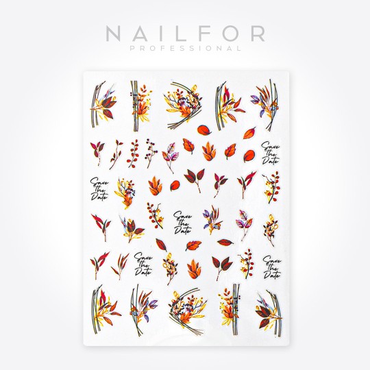 Décoration nail art reconstruction d'ongles Stickers ST645 save the date Nailfor €1.99