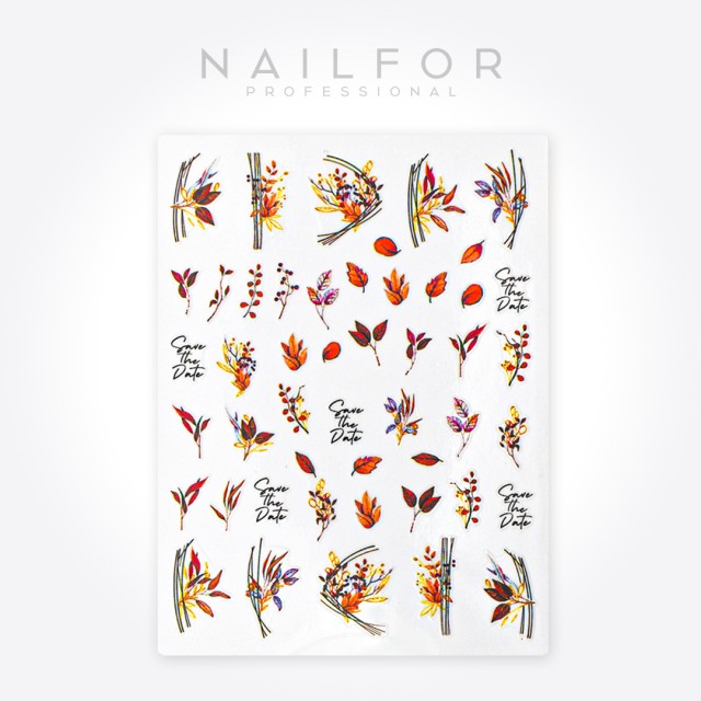 nail art decoration nail reconstruction Stickers ST645 save the date Nailfor €1.99